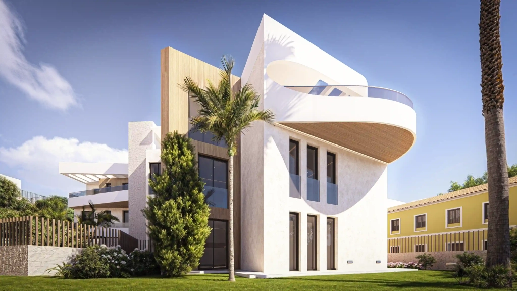 Promoción residencial de obra nueva en Ibiza presentada por Ibiza Royal Agency.