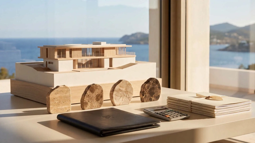 Planificación del calendario de pagos para una vivienda de obra nueva sobre plano en Ibiza.