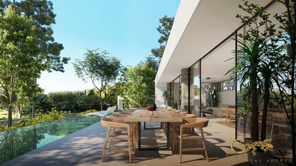 Villa contemporánea en Roca Llisa con piscina y sistemas eficientes.